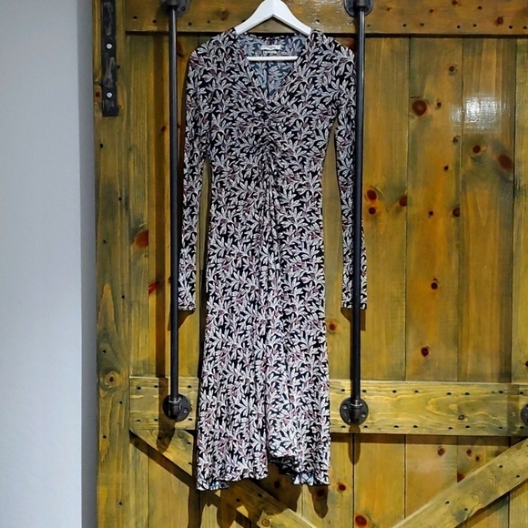 VINTAGE FLORAL DRESS ISABEL MARANT ETOILE LONG WOMENS DIESELPUNK FARM ROMANTIC - Picture 1 of 10